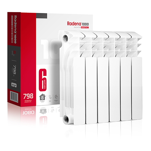 Радиатор биметаллический RADENA CS 1000 350/100